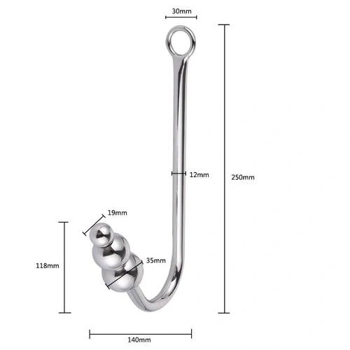Cuffs and with Hook 5334 Beaded Anal Collar Elegant 1006
